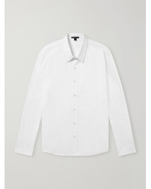 James Perse Stretch Cotton-Blend Poplin Shirt - White