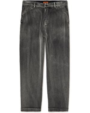 Barena Canasta Straight-Leg Garment-Dyed Cotton-Corduroy Pants - Gray