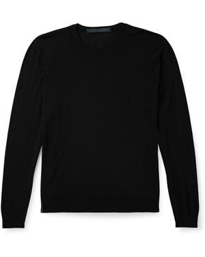 Kiton Wool Sweater - Black