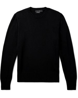 Canada Goose Rosseau Logo-Appliquéd Wool Sweater - Black