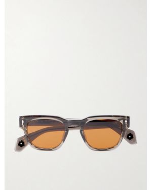 Jacques Marie Mage Rawlins Squared-Frame Acetate Sunglasses - Grey