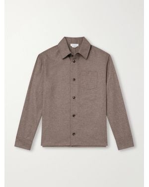 Gabriela Hearst Drew Wool And Cashmere-Blend Shirt - Brown