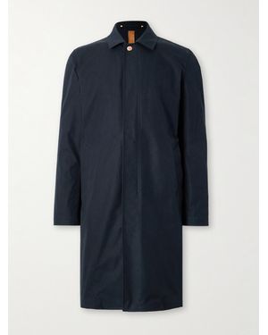 Private White V.c. Jack's Mac Cotton Coat - Blue
