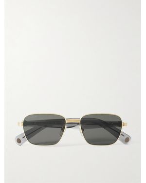 Cartier Première De Cartier D-Frame Recycled-Acetate And-Tone Sunglasses - Grey
