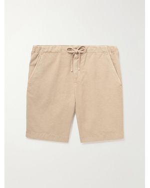 Loro Piana Straight-Leg Cotton-Blend Bermuda Shorts - Natural