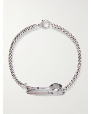 Enfants Riches Deprimes Spoon And Knife Necklace - Metallic