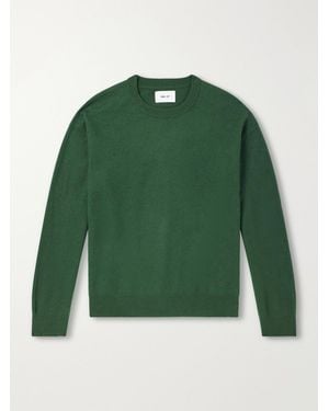 NN07 Jasper 60062 Felted Wool Sweater - Green