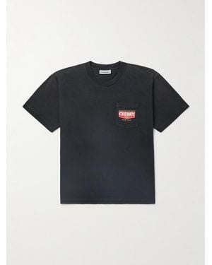 CHERRY LA Logo-Print Cotton-Jersey T-Shirt - Black