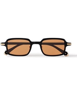 Cartier Rectangular-frame Acetate Sunglasses - Black