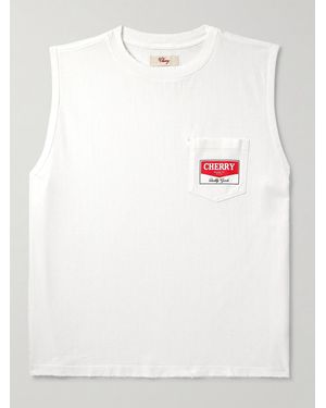 CHERRY LA Tanktop aus Baumwoll-Jersey mit Logoprint - Weiß