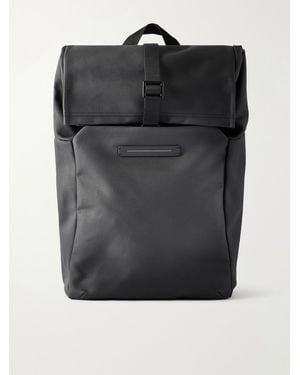 Horizn Studios Sofo Rolltop X Waxed Cotton-Canvas Backpack - Black