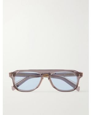 Cutler and Gross Gr14 Aviator-Style Acetate Sunglasses - Metallic