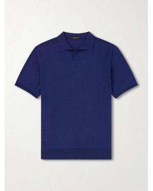 Rubinacci Cotton Polo Shirt - Blu