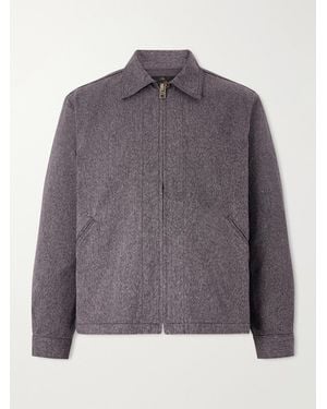 Fullcount Mock Twist Denim Zip-up Jacket - Grey