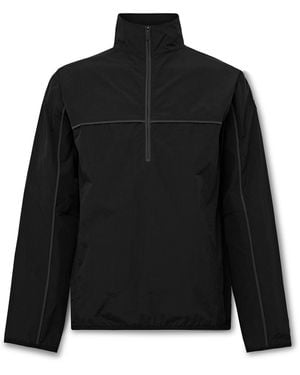 District Vision Logo-Appliquéd Shell Half-Zip Jacket - Black