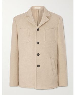 Massimo Alba Solex Woven Wool Jacket - Natural