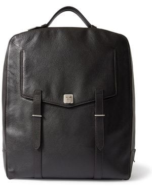 Metier Rider Full-Grain Leather Backpack - Black