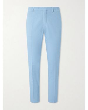 Boglioli Straight-Leg Cotton-Blend Suit Pants - Blue