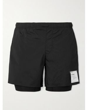 Satisfy 5&Quot; Straight-Leg Layered Techsilk&Trade; And Justice&Trade; Shorts - Black