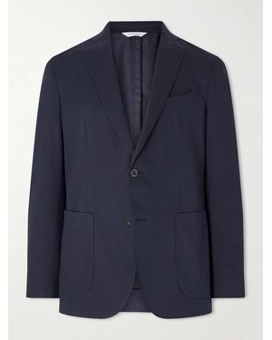 Boglioli Lyocell And Cotton-blend Twill Suit Jacket - Blue