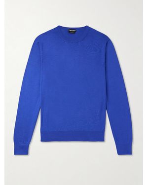 Tom Ford Silk Jumper - Blue