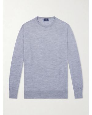 William Lockie Virgin Wool Jumper - Blue