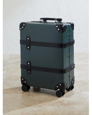 Globe-Trotter 007 James Bond No Time No Die Leather Carry-on Suitcase - Blue