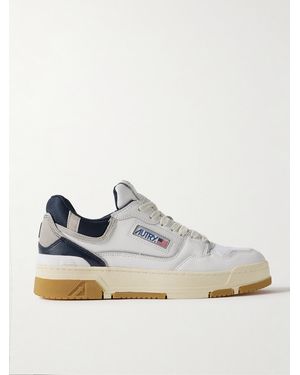 Autry Sneakers in pelle con finiture in camoscio e mesh CLC - Blu