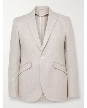 Favourbrook Ebury schmal geschnittenes Sakko aus Leinen - Natur