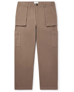MR P. Edward Straight-Leg Cotton-Twill Cargo Pants - Natural