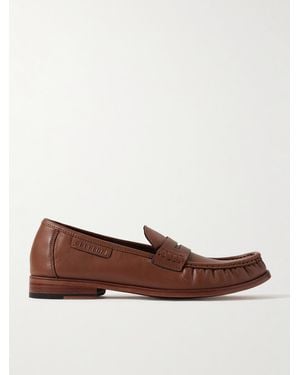 Grenson Simeon Leather Penny Loafers - Brown