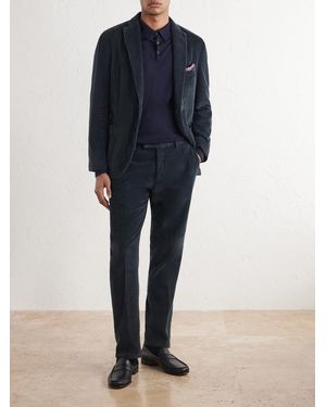 Boglioli Cotton-Blend Corduroy Blazer - Blue