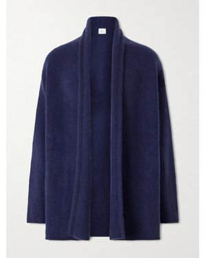 The Elder Statesman Italy Smoking Shawl-Collar Cashmere Cardigan - Blue