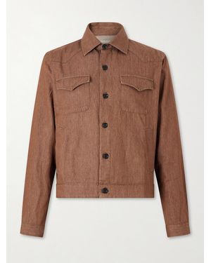 Oliver Spencer Witley Organic Cotton Jacket - Brown