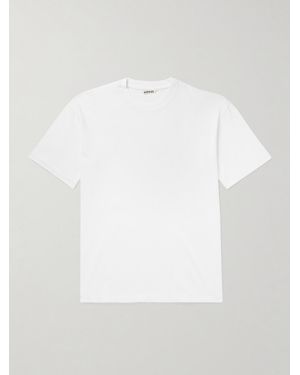 AURALEE T-Shirt aus Baumwoll-Jersey - Weiß