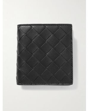 Bottega Veneta Intrecciato Leather Billfold Wallet - Black