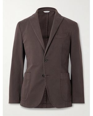 Boglioli Cotton-blend Twill Suit Jacket - Brown