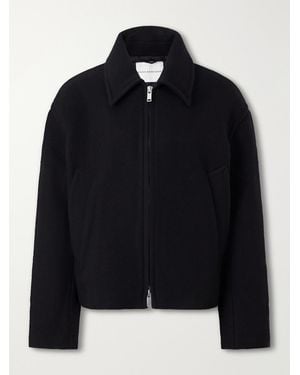 Studio Nicholson Wool And Cashmere-Blend Zip-Up Blouson Jacket - Black