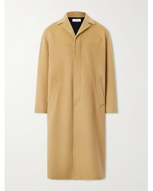 Celine Brushed Wool-Felt Coat - Natur
