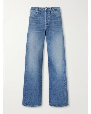 Ssstein Deformation Panelled Wide-Leg Jeans - Blue