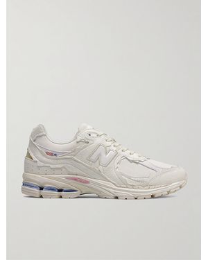 New Balance 2002R Protection Pack Suede And Mesh Trainers - Natural