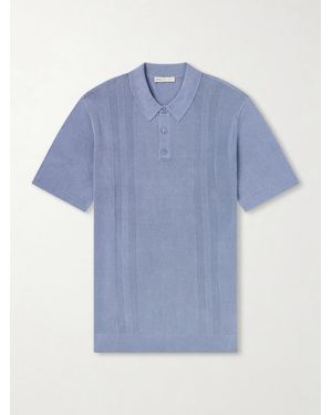 Onia Knitted Polo Shirt - Blue