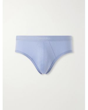 Zimmerli of Switzerland Sea Island Cotton Briefs - Blue