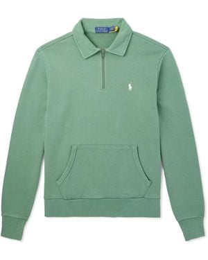 Polo Ralph Lauren Prl Run Club Half Zip Sweatshirt in Blue