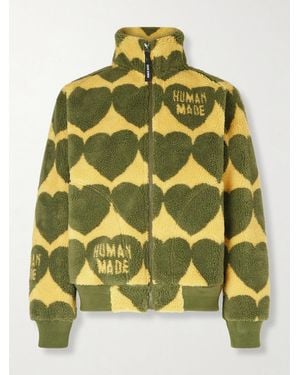 Human Made Heart Fleece Jacket - Yellow