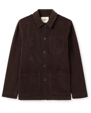 Altea Constantin Garment-Dyed Stretch-Cotton Corduroy Overshirt - Brown