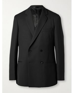 MR P. Double-Breasted Woven Suit Jacket - Black