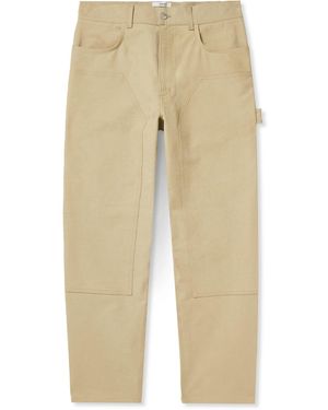 Agolde Rsvp Gallery Ewing Straight-Leg Cotton-Twill Carpenter Pants - Natural