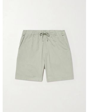 Hartford Joggy Slim-Fit Cotton Drawstring Shorts - Green