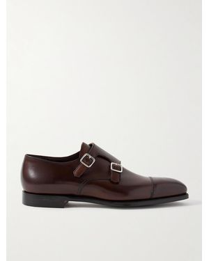 George Cleverley Scarpe Monk Strap - Marrone